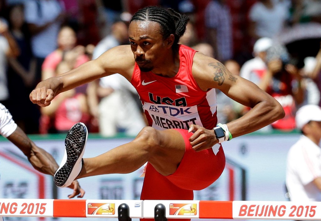 Aries Merritt competes at the 2015 World Champs with a severely damaged kidney.