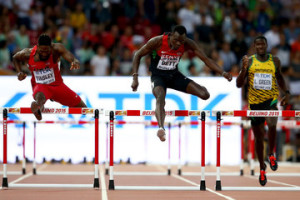 Bett on his way to bringing home the gold for Kenya.
