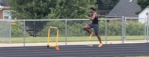 200s over Hurdles Workout