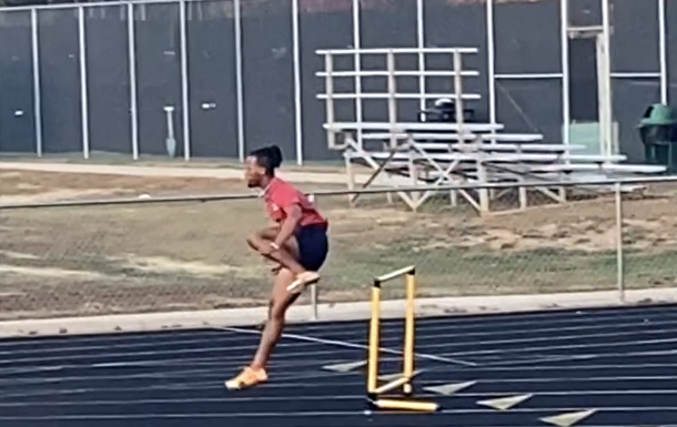 Hurdling on the Curve with Speed Workout - Hurdles First